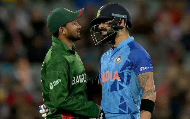 Virat Kohli and Shakib Al Hasan