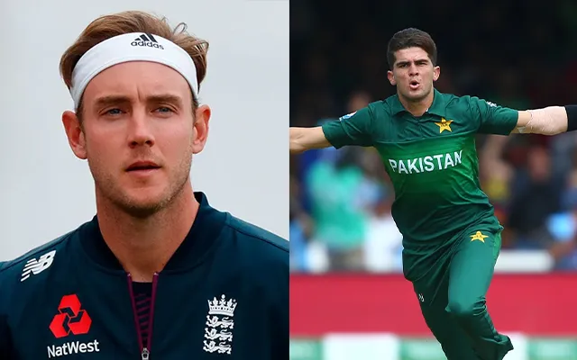 Stuart Broad and Shaheen Shah Afridi