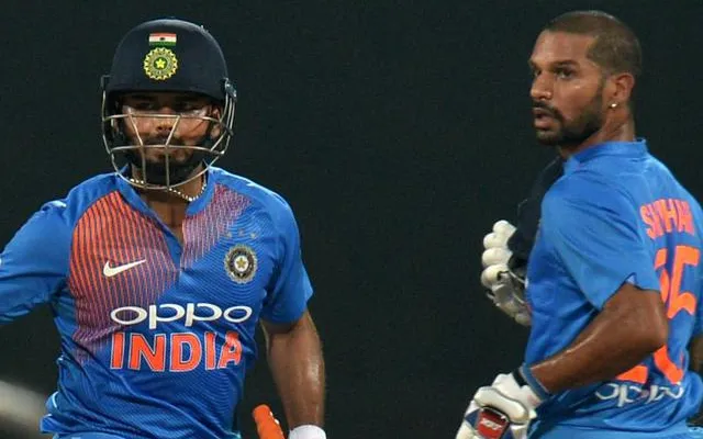 Rishabh Pant and Shikhar Dhawan (Source - Twitter)