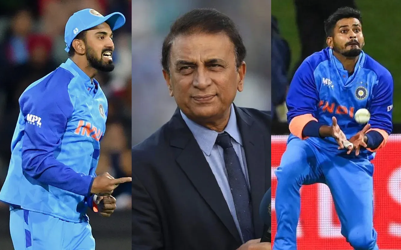 KL Rahul, Sunil Gavaskar and Shreyas Iyer