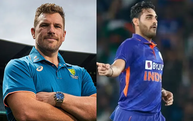 Aaron Finch and Bhuvneshwar Kumar