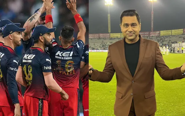 RCB team & Aakash Chopra