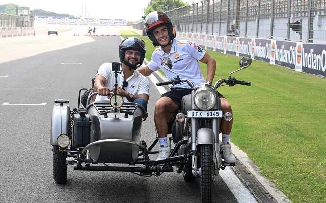 Suresh Raina with Marc Marquez