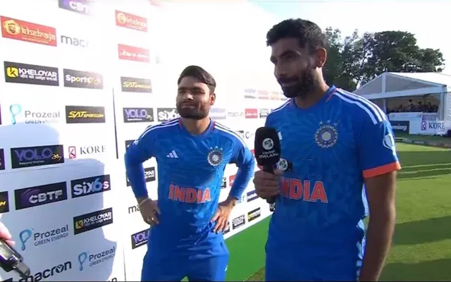 Jasprit Bumrah and Rinku Singh (Source-Twitter)