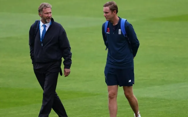 Chris Broad and Stuart Broad