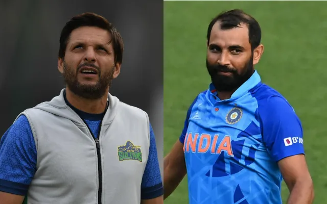 Shahid Afridi and Mohammed Shami