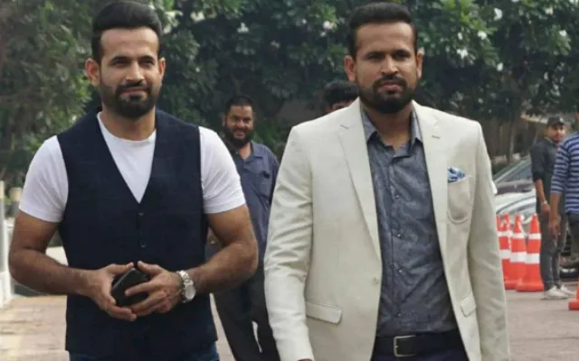 Irfan Pathan (left) and Yusuf Pathan (right)