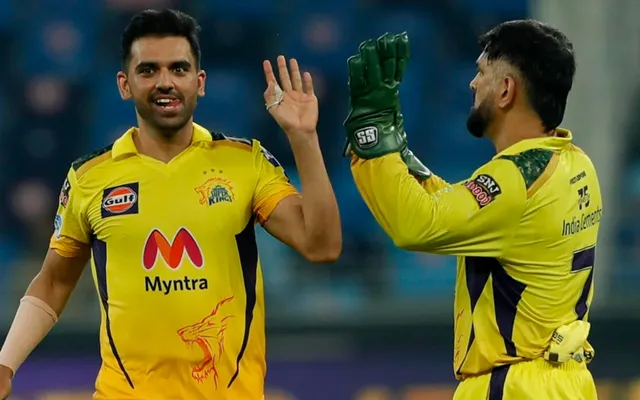 Deepak Chahar & MS Dhoni