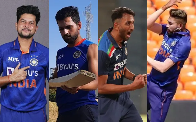 Kuldeep Yadav, Deepak Chahar, Prasidh Krishna, Mohammed Siraj