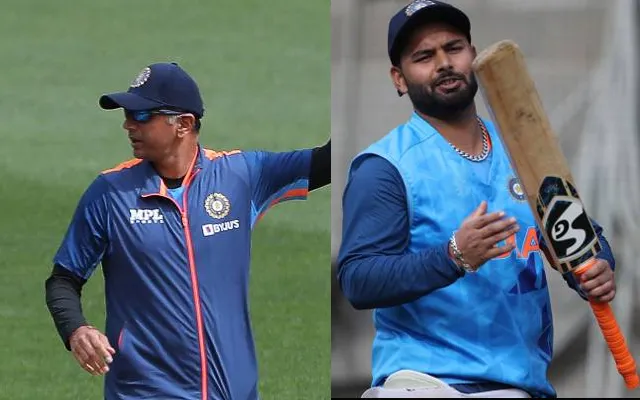 Rahul Dravid and Rishabh Pant