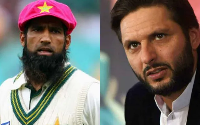 Shahid Afridi and Mohammad Yousuf