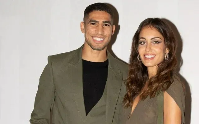 Achraf Hakimi & wife