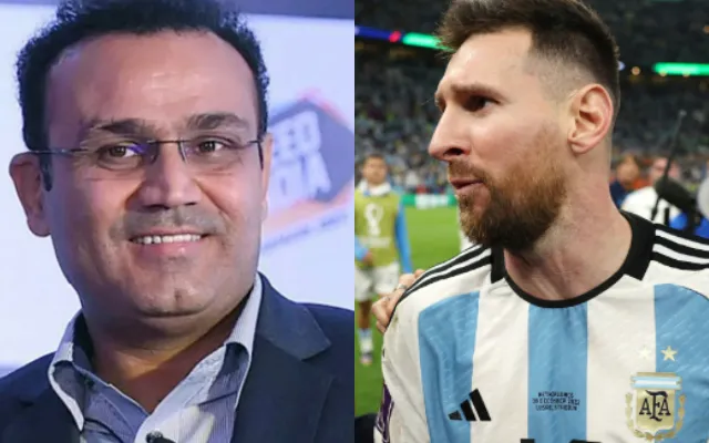 Virender Sehwag and Lionel Messi