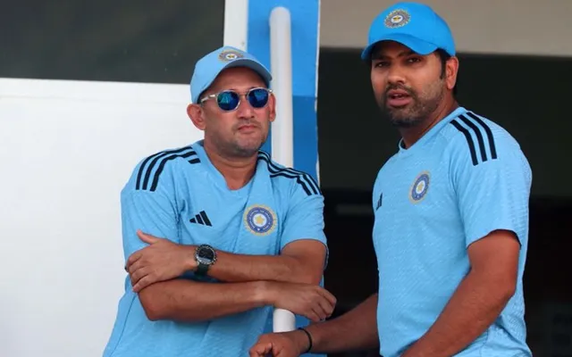 Rohit Sharma and Ajit Agarkar (Source- Twitter)