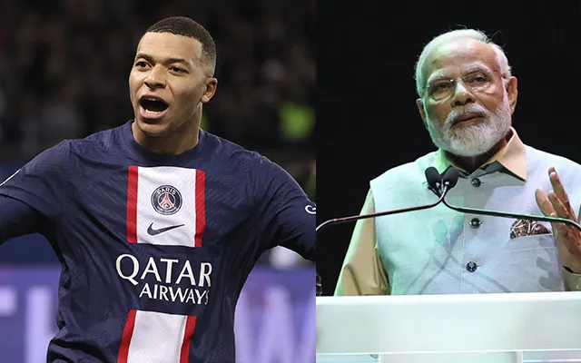 Kylian Mbappe & PM Narendra Modi