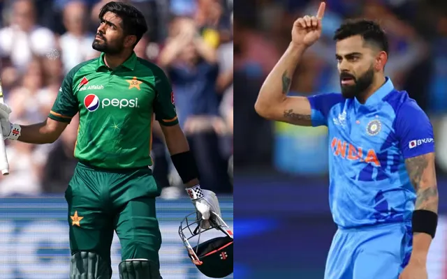 Babar Azam (left) and Virat Kohli (right)