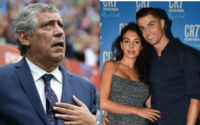 Cristiano Ronaldo and Fernando Santos 