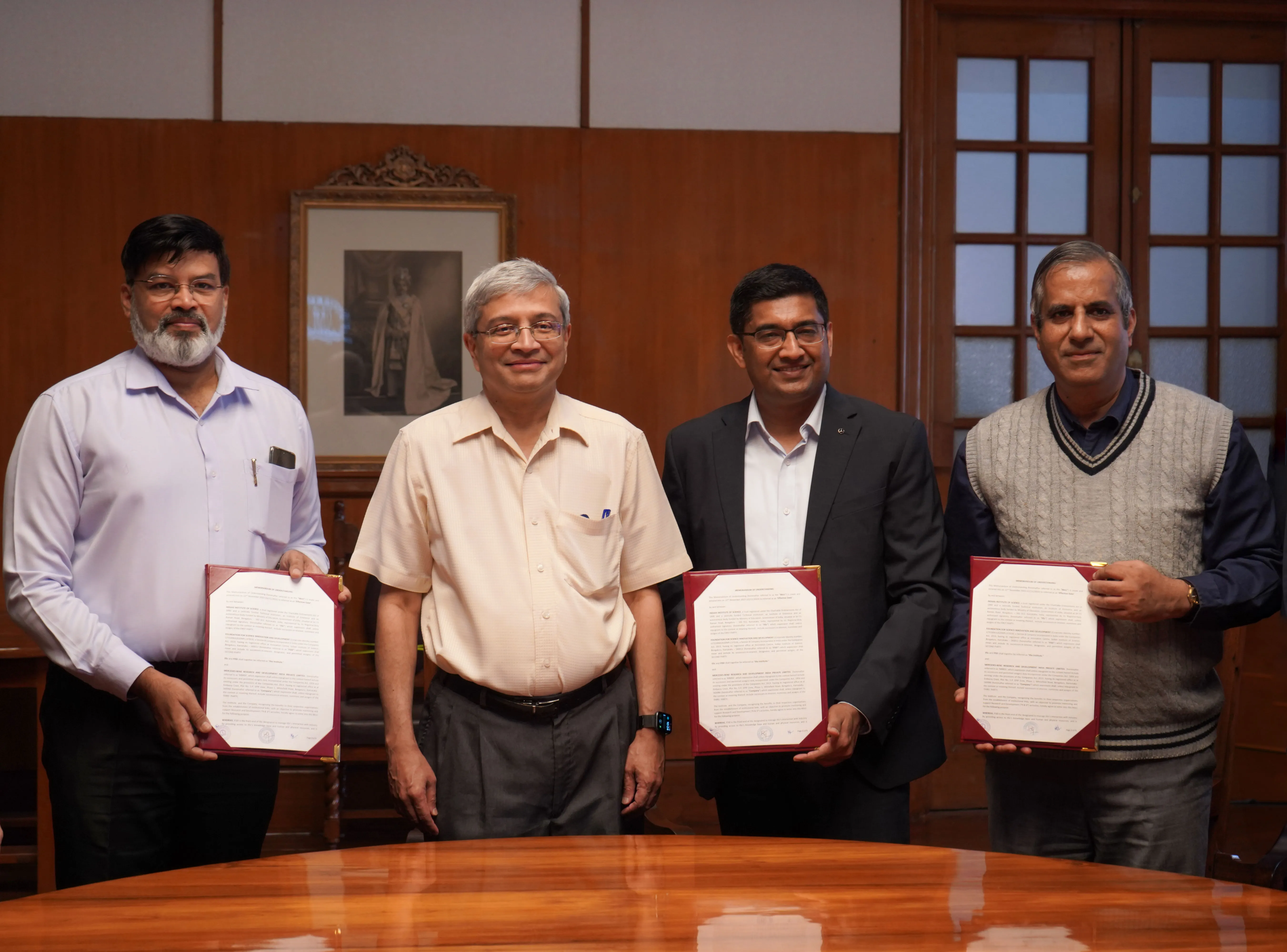 Capt. Sridhar Warrier (Retd.),  Prof. Govindan Rangarajan_ Manu Saale,and Prof B. Gurumoorthy