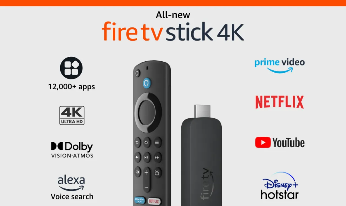 Fire TV Stick 4K offers access to 12000 + apps via the Appstore