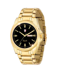 Modicare’s SM Men’s Gold Watch with Black Dial