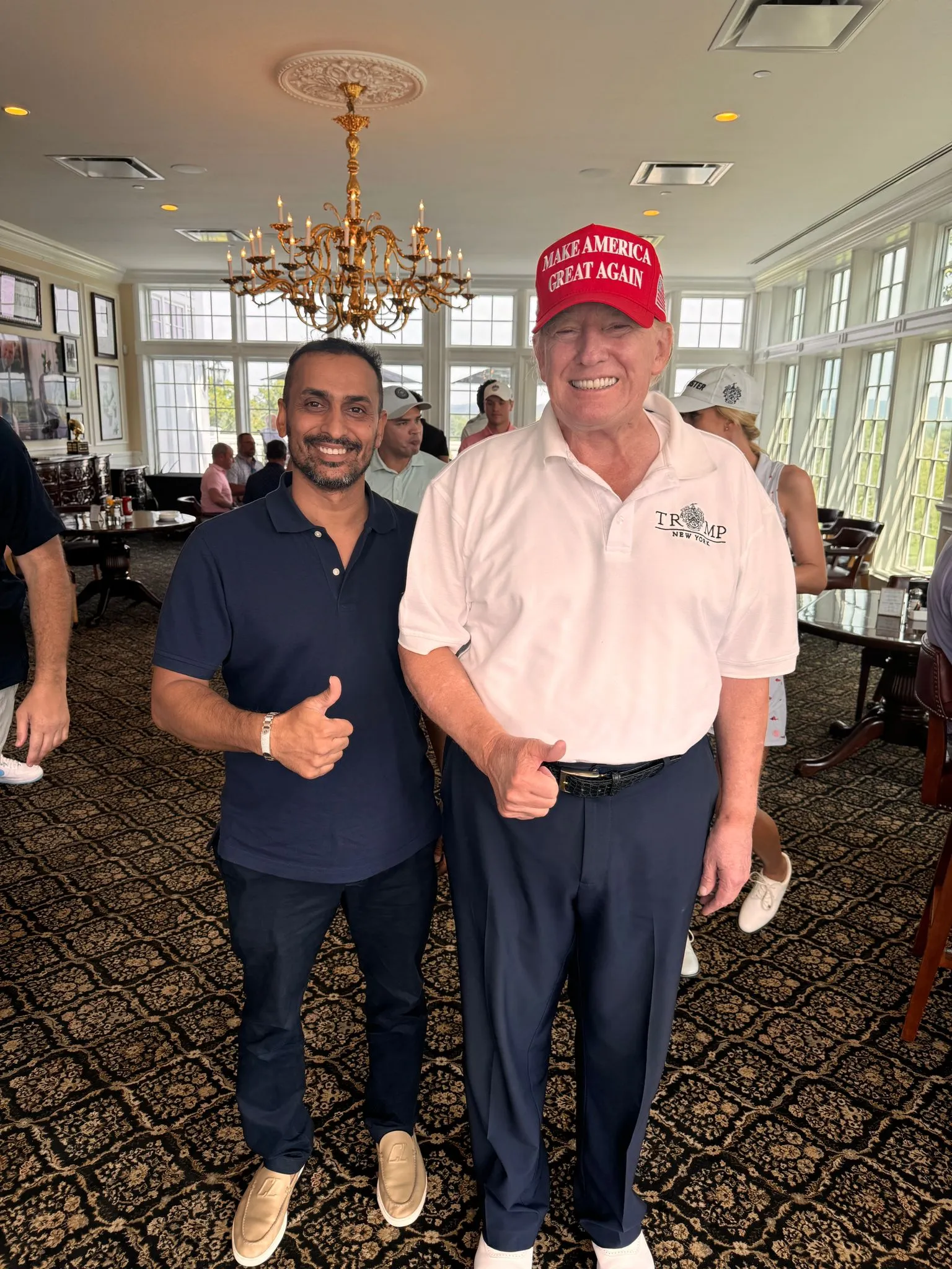 Himanshu Patel With Donald Trump