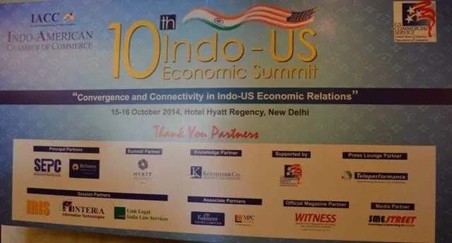 Indo-US Economic Summit, New Delhi in 2014 & 2015