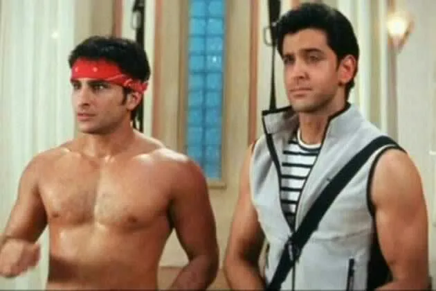 Saif ali Khan and Hrithik Roshan 