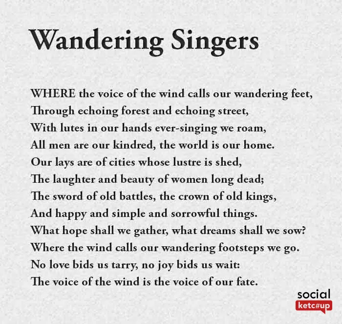 Wandering Singers Sarojini Naidu poems