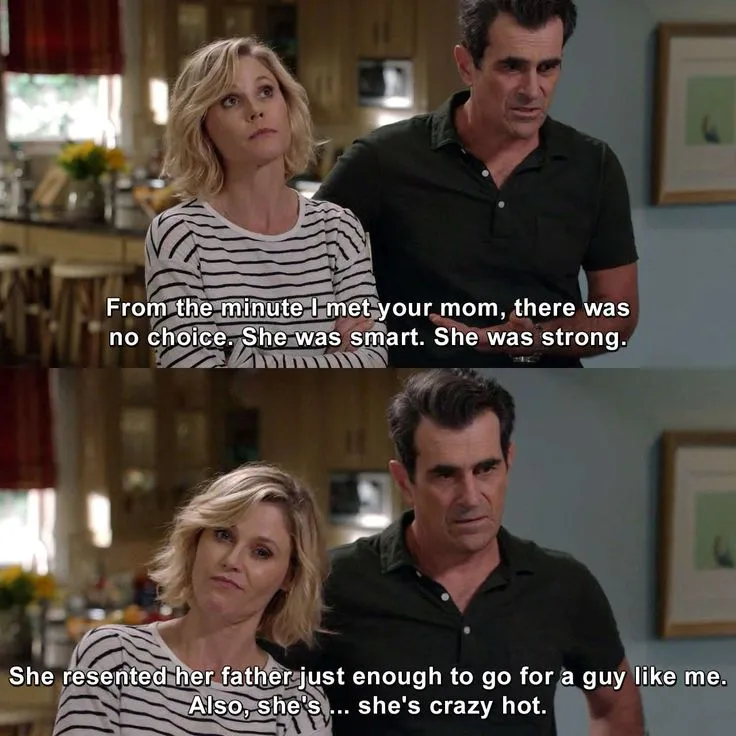 Claire and Phil! #PhilDunphy #ClaireDunphy #ModernFamily  #TornBetweenTwoLovers #humor #lmao #l… | Modern family quotes, Modern family  funny, Modern family memes