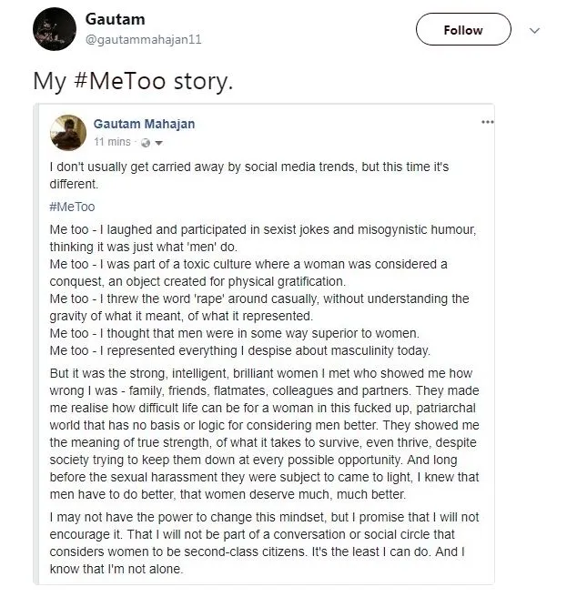 #MeToo movement