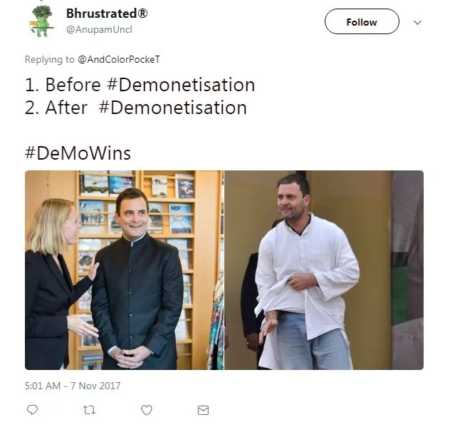 Demonetization anniversary