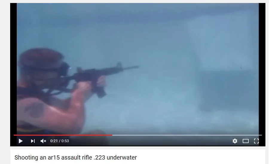 ar15 underwater