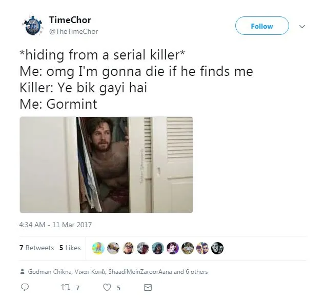 Hiding from serial killer