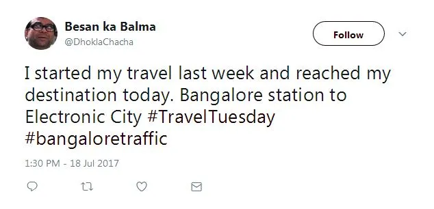 #BangaloreTraffic