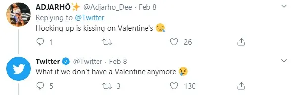 Twitter's Valentine's Day