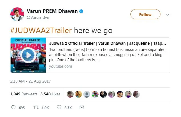 #Judwaa2Trailer