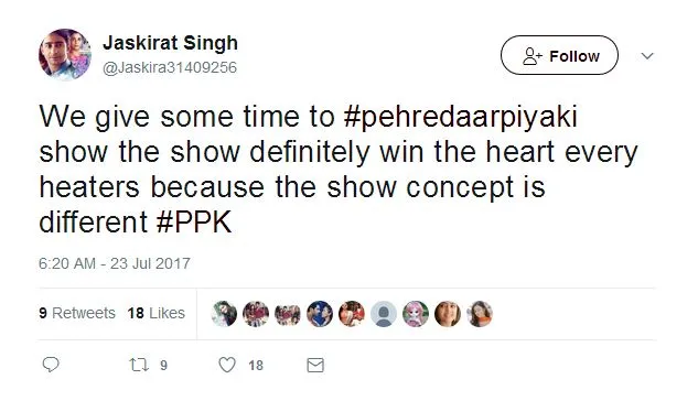 #PehredaarPiyaKi