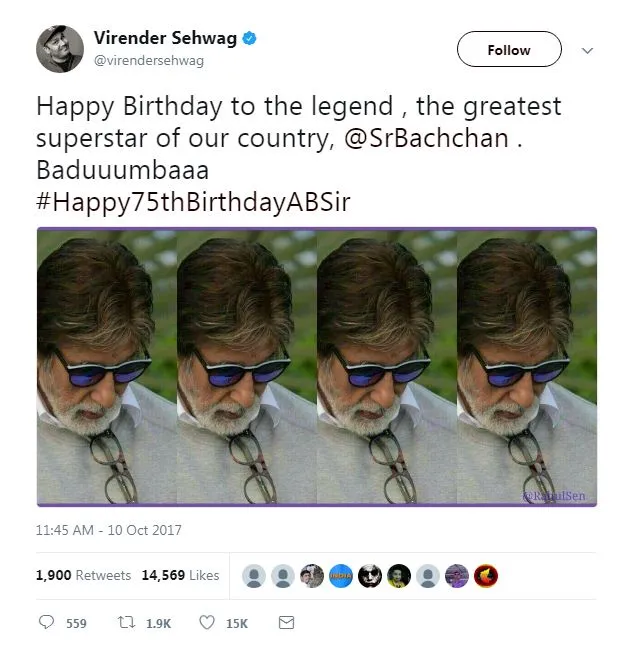 Happy 75th Birthday AB Sir