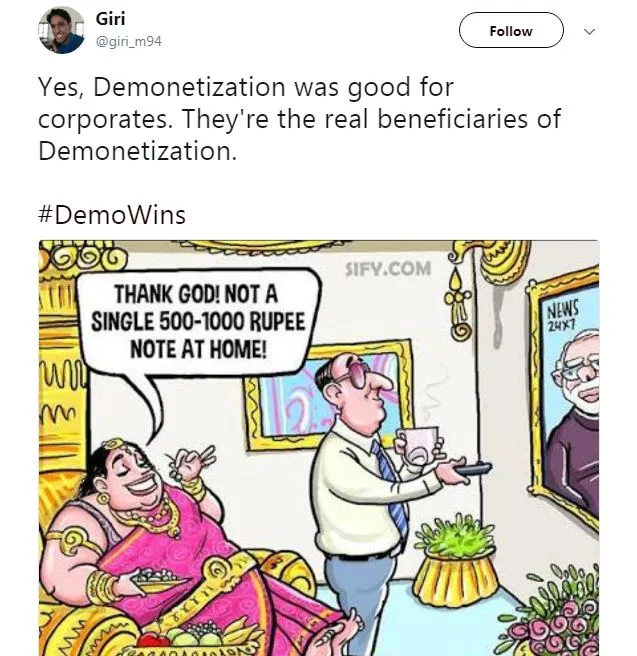 Demonetization anniversary