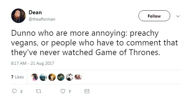 never watched Game of Thrones