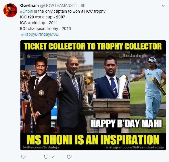 Dhoni’s greatest social media moments