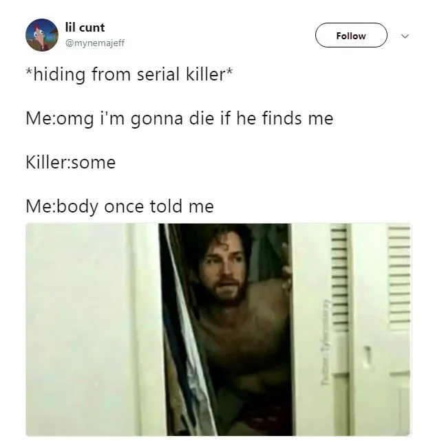 Hiding from serial killer