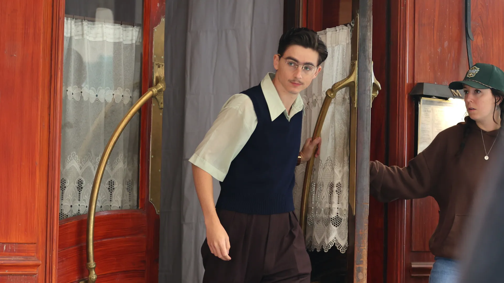 Timothée Chalamet Set Photos From 'Marty Supreme' Leak Online