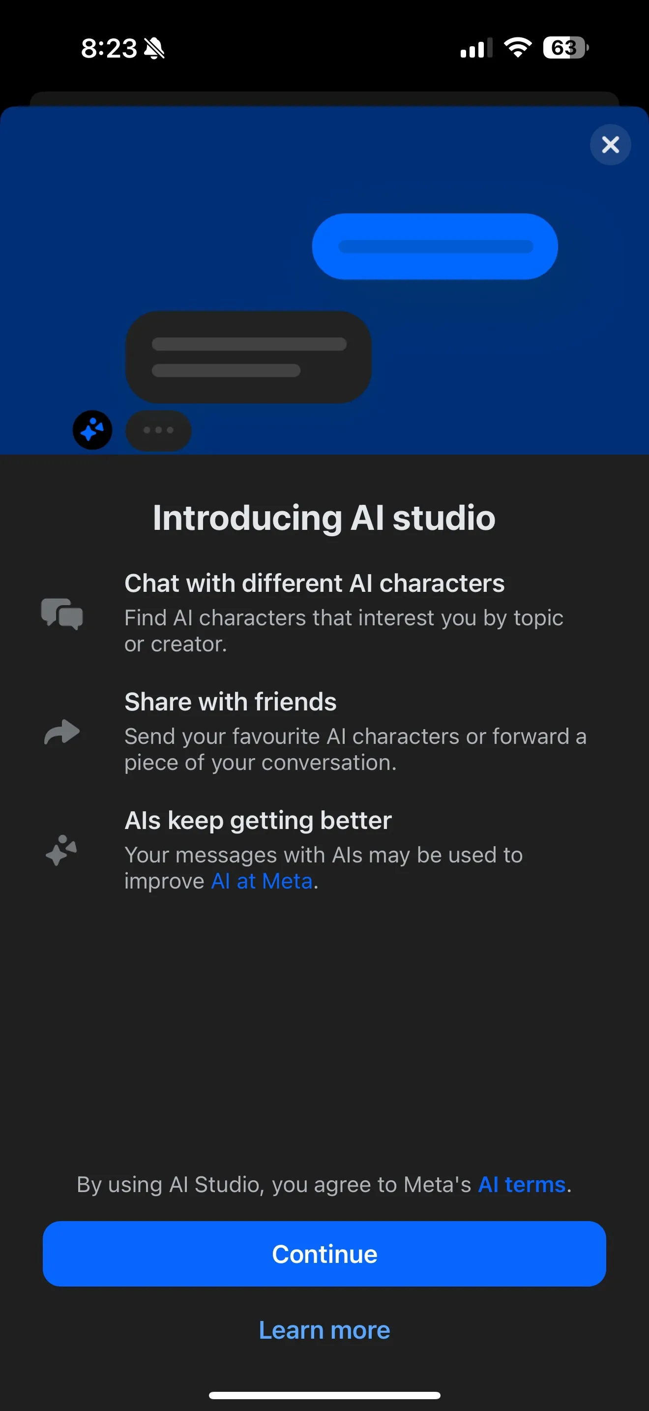 Meta AI studio