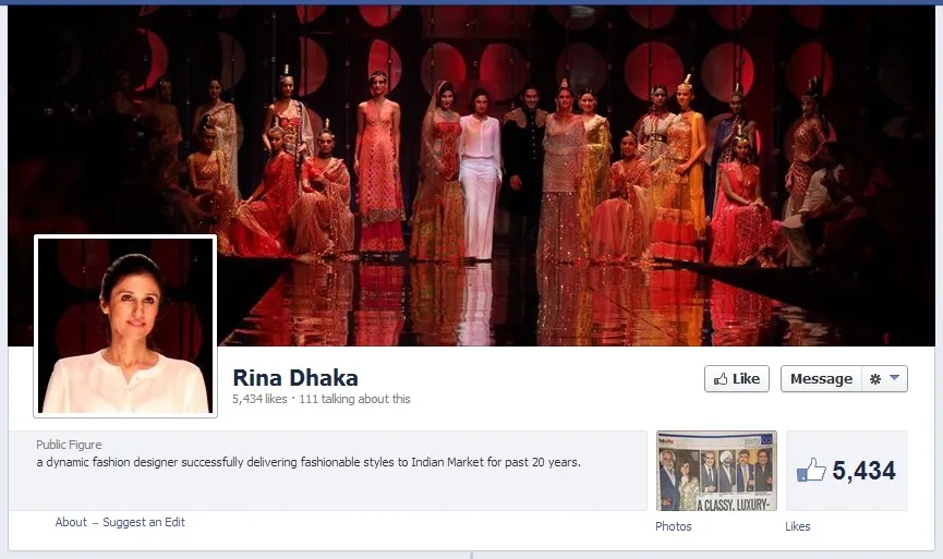 Rina Dhaka Facebook