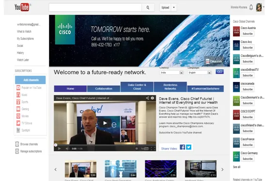 cisco youtube