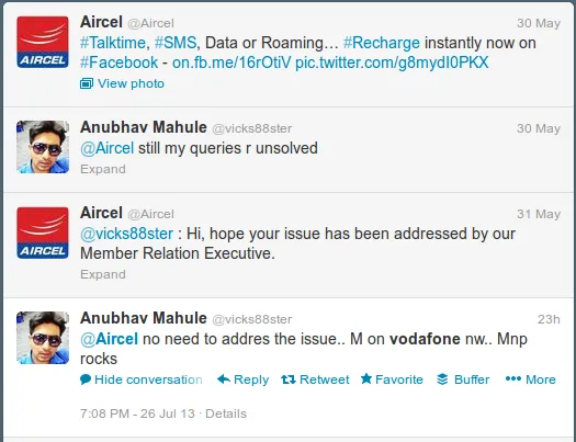 Aircel Customer Service