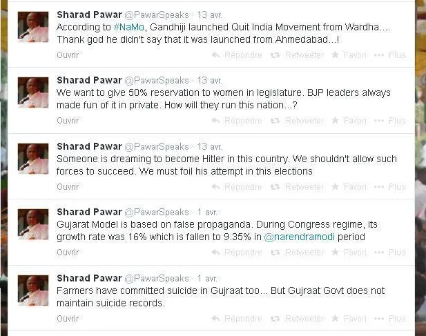 Sharad Pawar Twitter Account