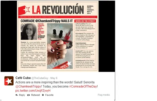 cafe cuba - tweet la revolution