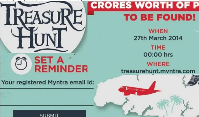 Treasure Hunt (Myntra ) 